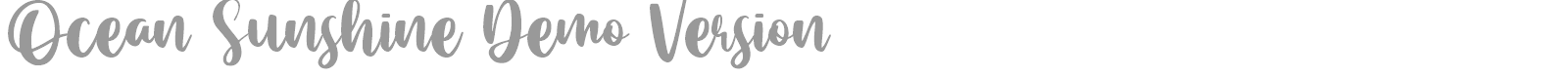 Ocean Sunshine font preview